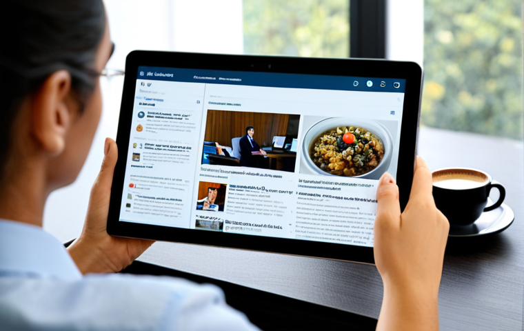 **Prompt 1: Digital News Immersion**
    A focused professional individual, fully clothed in modest, comfortable, and appropriate attire, is sitting at a clean, modern desk. They are looking intently at a tablet displaying a Portuguese news website, styled like "RTP Notícias" or "Globo.com," with various headlines and articles visible. A warm cup of coffee rests nearby on the desk. The background is a softly blurred, bright home office or study space, suggesting a calm and conducive learning environment. The subject displays perfect anatomy, correct proportions, well-formed hands, and a natural, relaxed pose. Professional photography, high resolution, soft natural lighting, safe for work, appropriate content, fully clothed, family-friendly.